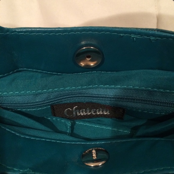 Von Maur “Chateau” Teel Bag & Maroon “Matrix” Bag - Picture 5 of 6